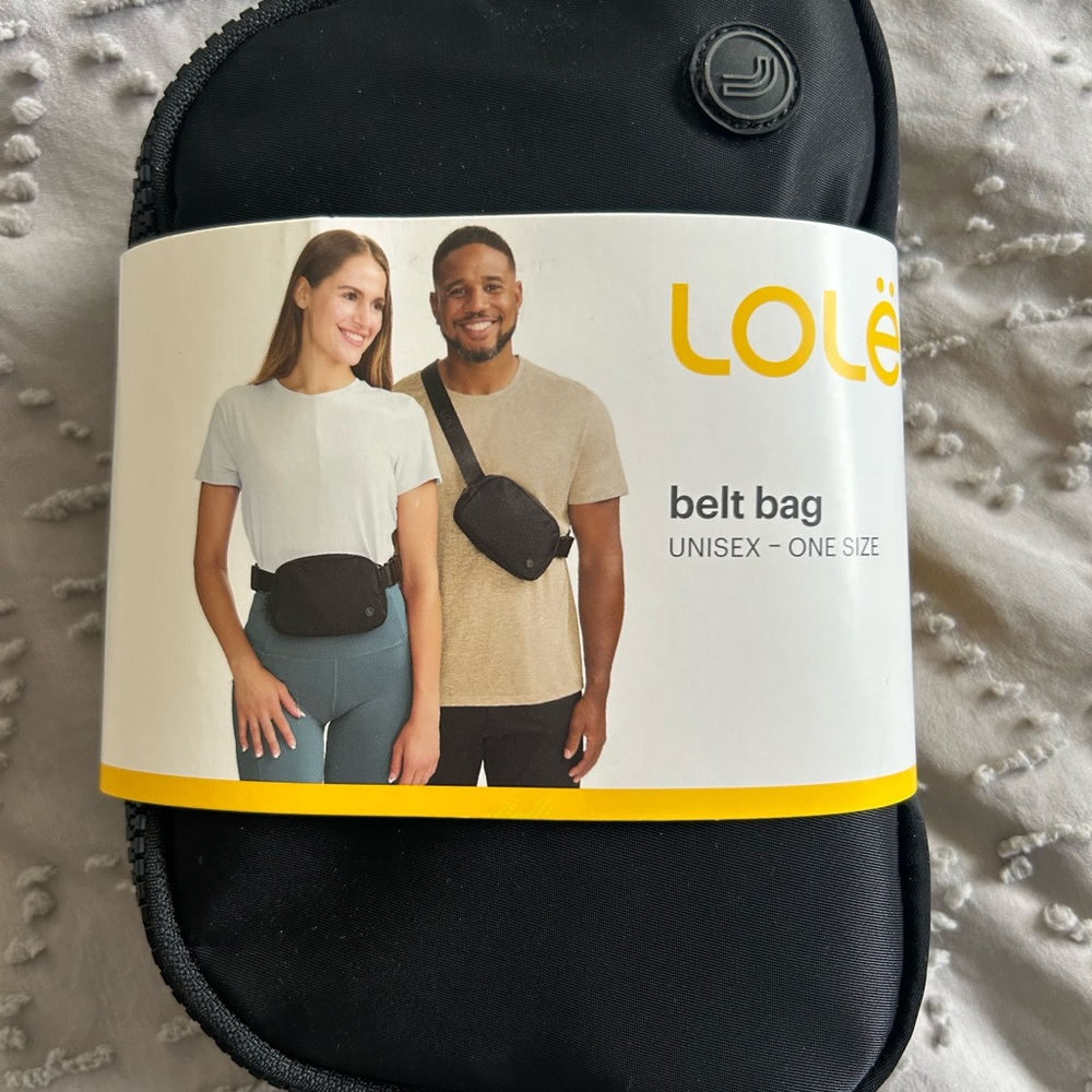 Lole Unisex Black Belt Bag